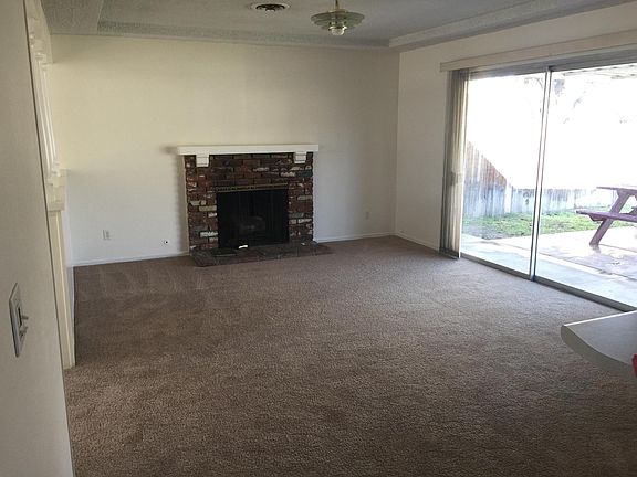 Living area next to kitchen