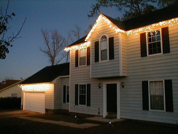 with Chirstmas Lights on