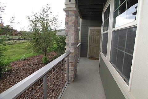 Good sized patio, Enjoy the lovely colorado summer temps.