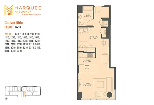 Floor plan Convertible x 10