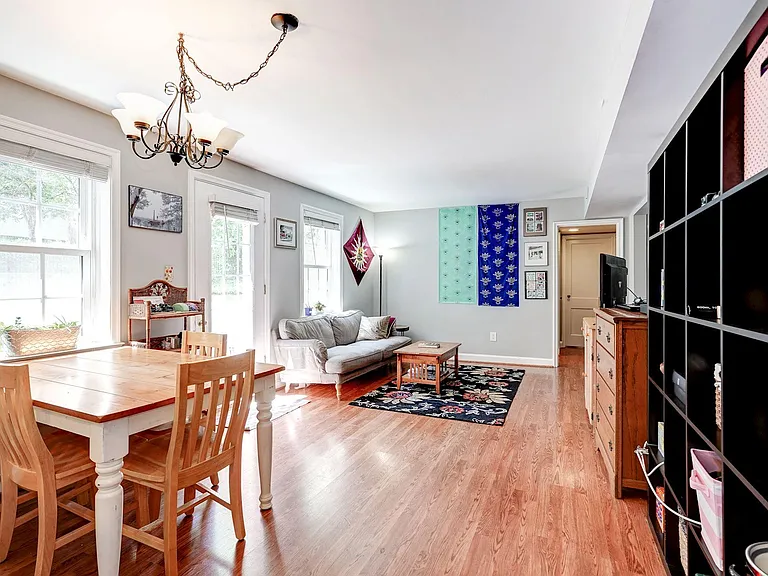 View from Dining Area (wall unit conveys)