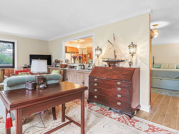 Hardwood look designer tile.