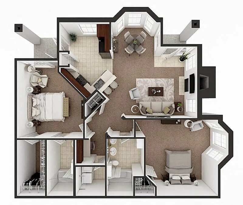 Floor plan York Down