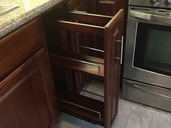 Custom spice cabinet