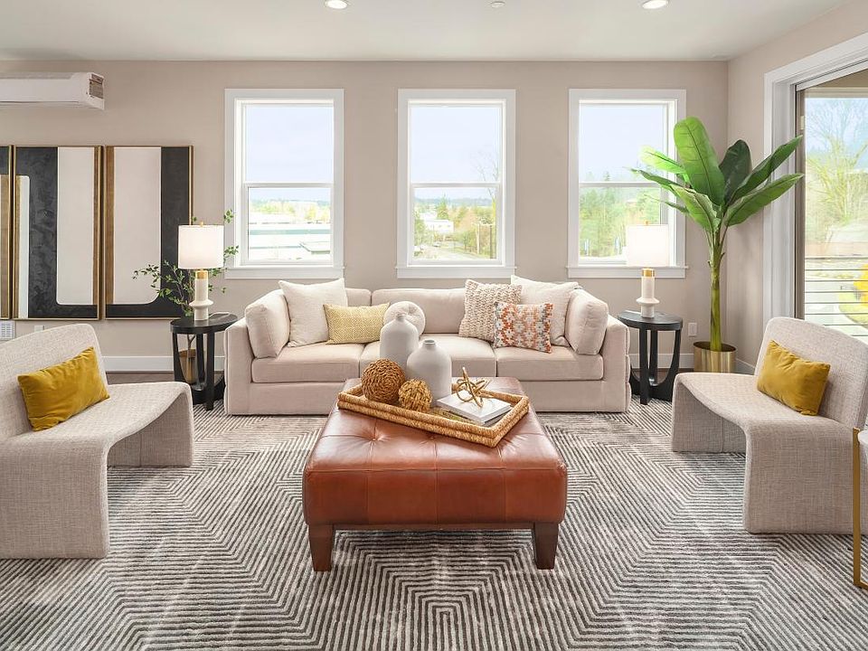 Plenty of windows draw in natural light