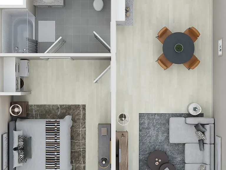 The Lanes At Oslo - One Bedroom B The Lanes At Oslo - One Bedroom B
