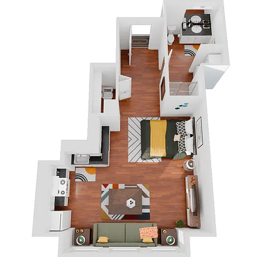 Floor plan Serene Studio