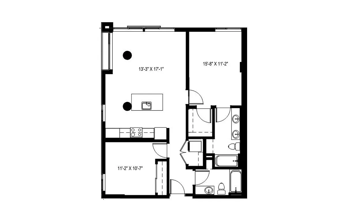 Floor plan 2 Bedroom - C3