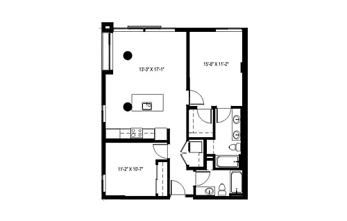 Floor plan 2 Bedroom - C3