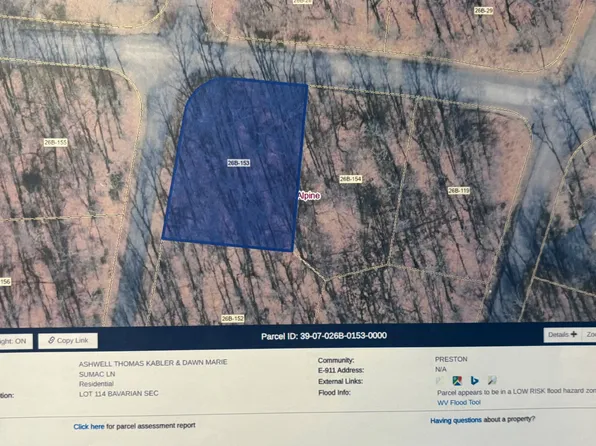 0 Sumac Ln Lot 114, Terra Alta, WV 26764
