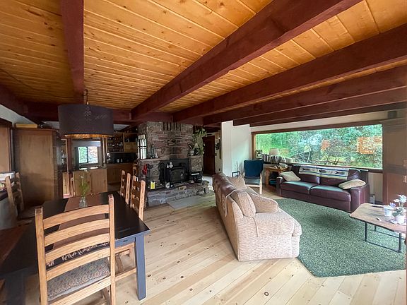 Main floor living and dining area.