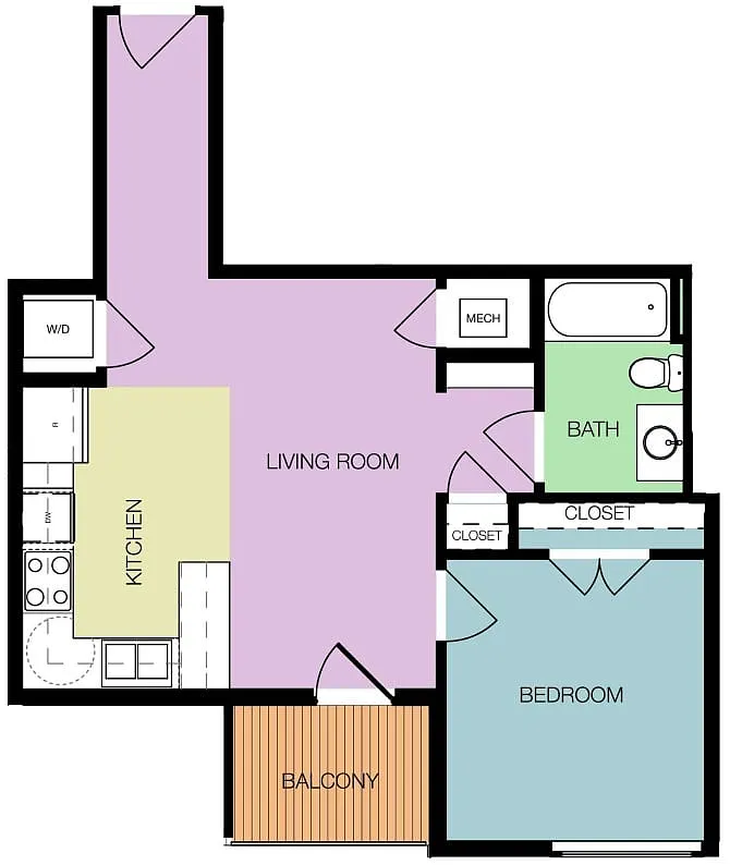 Floor plan Masonry T2-A3