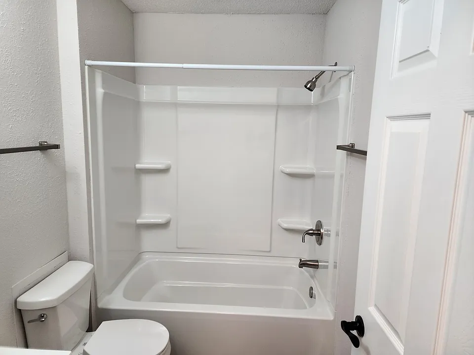 Newly remodeled bath.