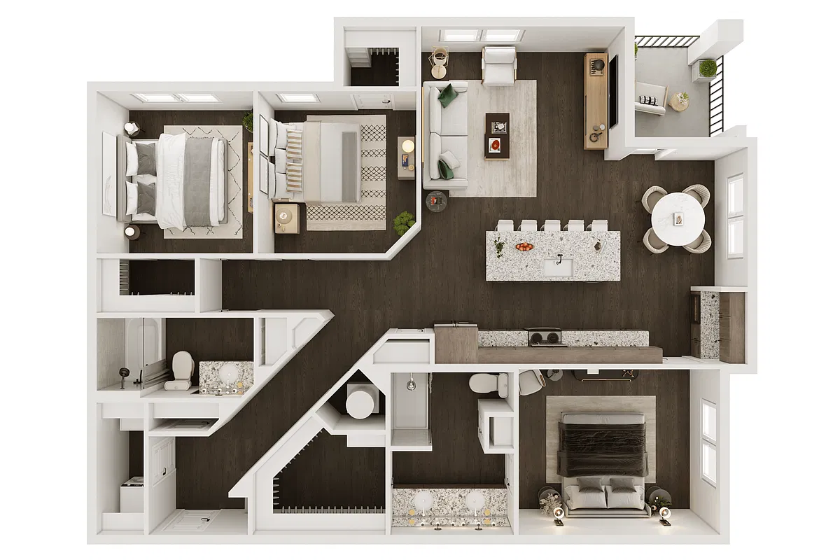 Floor plan C1 ANSI | Wheelchair Accessible