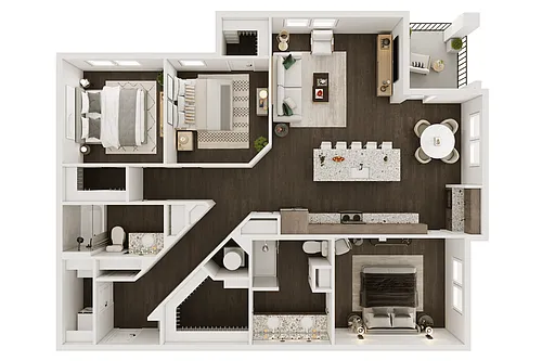 Floor plan C1 ANSI | Wheelchair Accessible