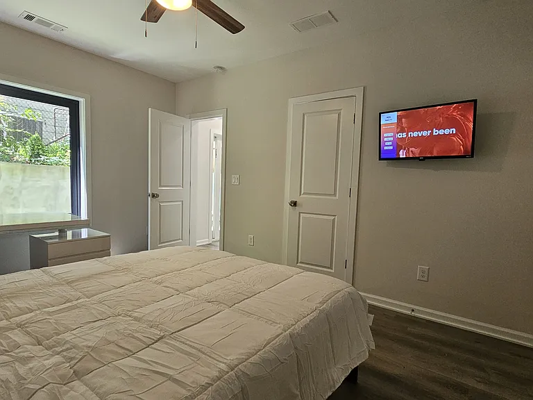 Bedroom with TV
