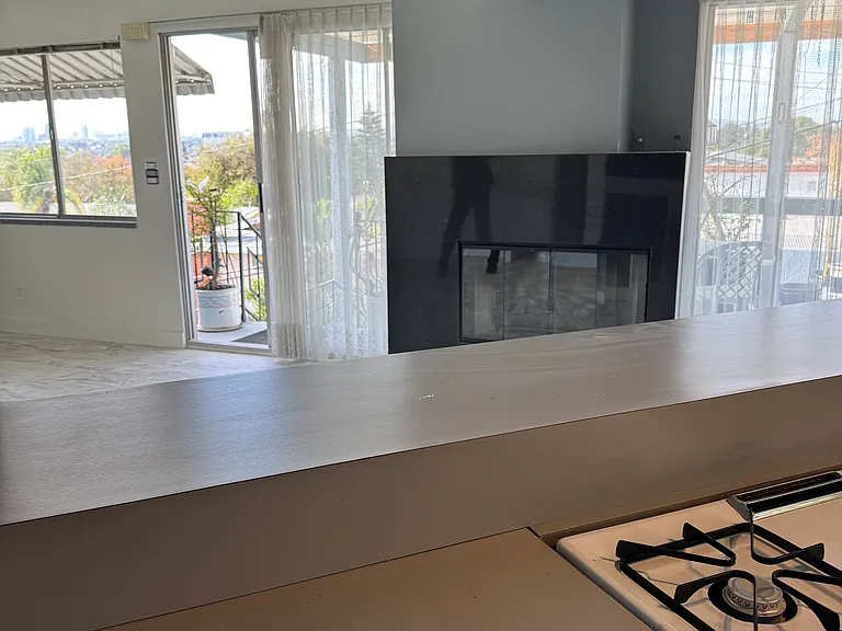 view from kitchen