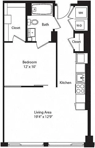 Floor plan 1H