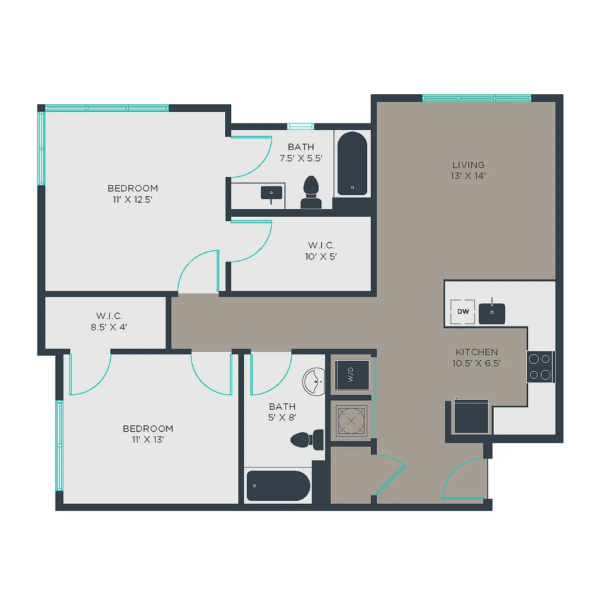 Floor plan 2C