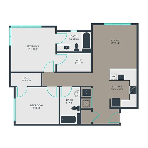 Floor plan 2C