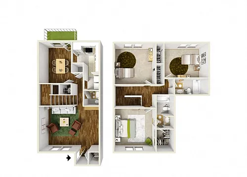 Floor plan 3.2 Townhome