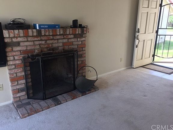 Living room with fireplace
