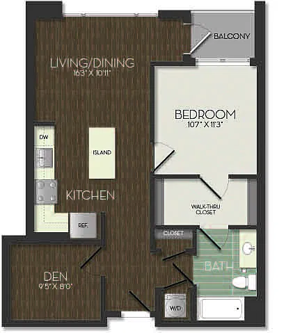 Floor plan AD1A_Den