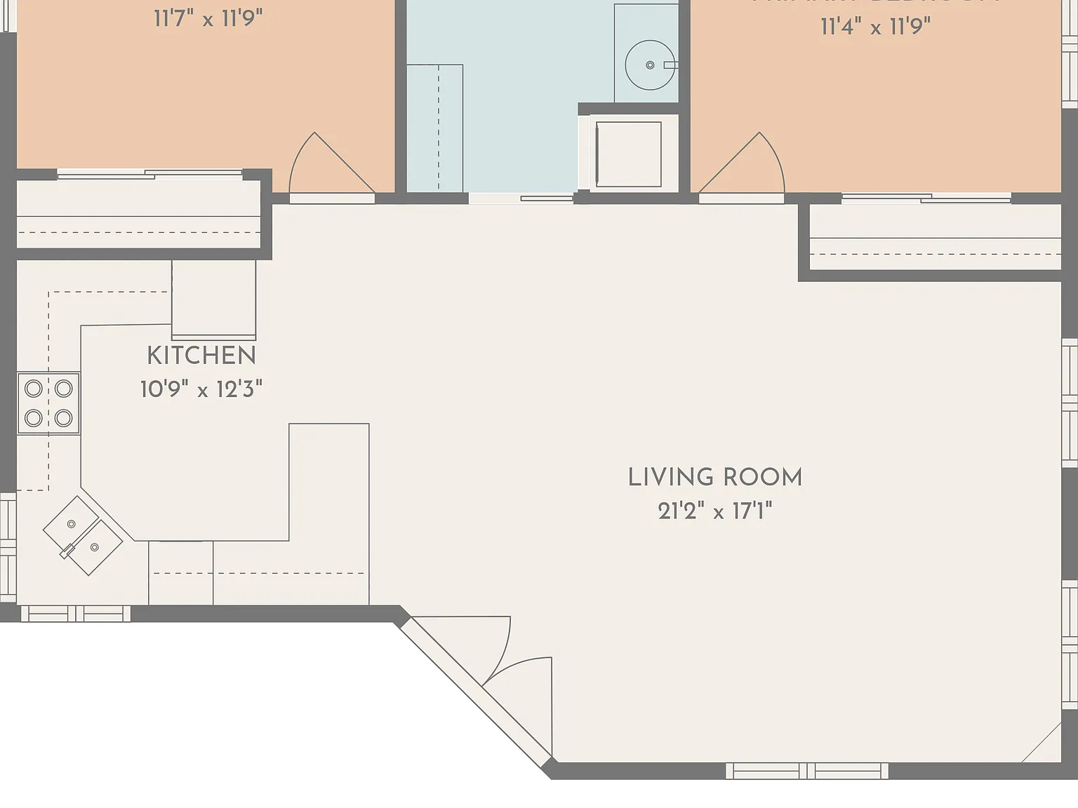 2 bed, 922 sqft, $1,950 — Photo 2