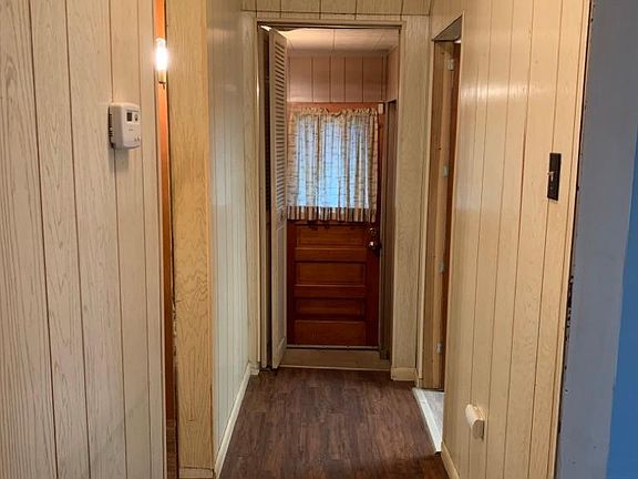 Hallway and door to the carport/driveway.