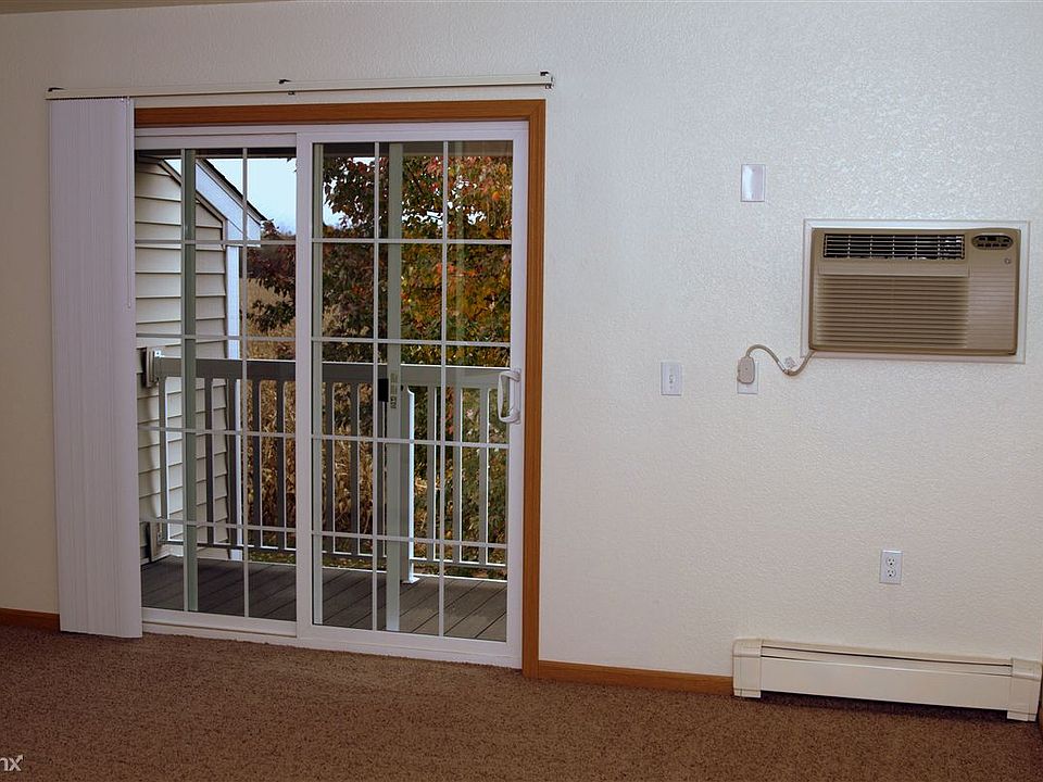 Patio off of dining/living area. Air conditioning in the wal