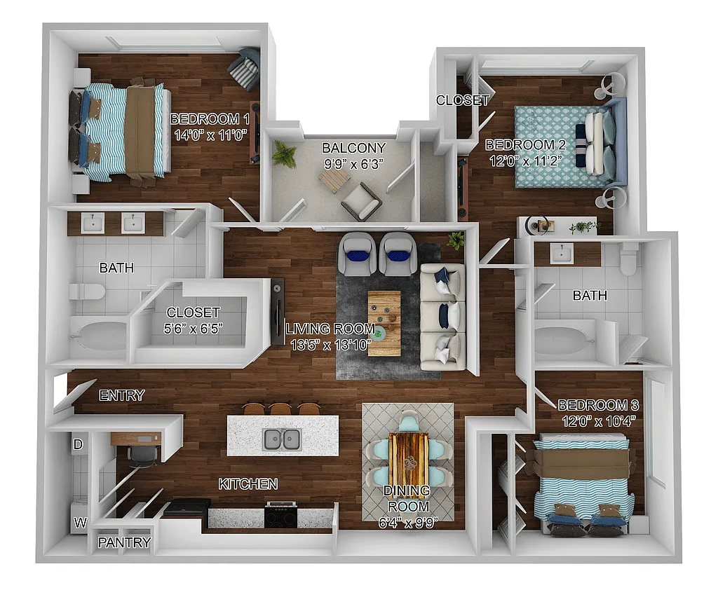 Floor plan C - Tuscany