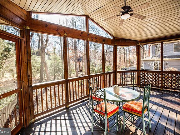 Screened Porch with Ceiling Fan