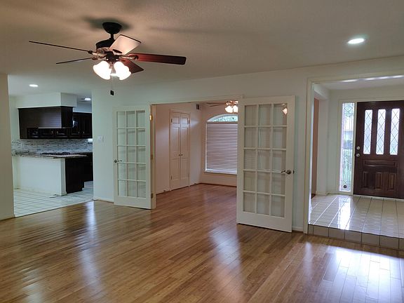 Living room and dining room area.