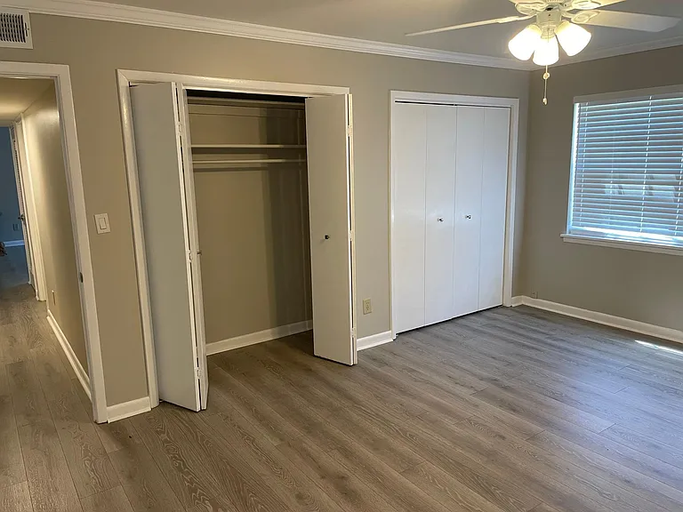 2 Double closets in the Master Bedroom