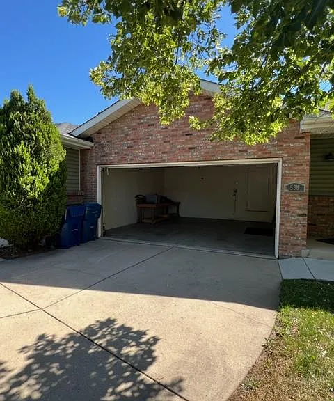 2 car (deep) garage 19 ft x 19 ft plus workbench