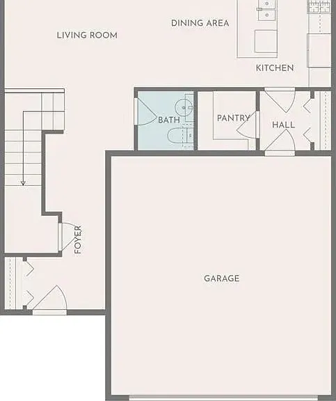 Upper level floorplan