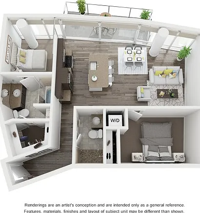 Two bedroom floorplan Two bedroom floorplan