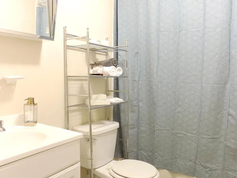 Bright and clean bathrooms