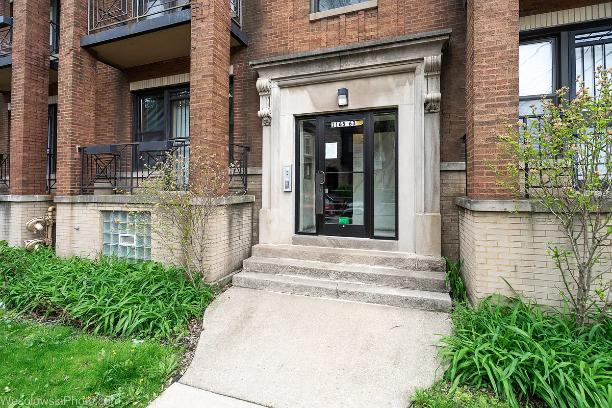 Entrance to the building - 1165 E 54th St #3