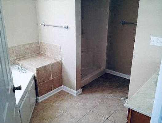 Master bath tub and shower 