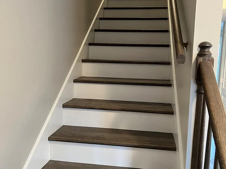 Hardwood staircase