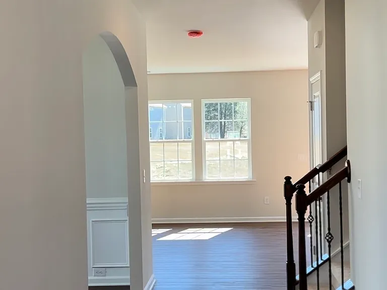 Rooms are upstairs