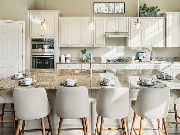 Kitchen with ample cabinet space