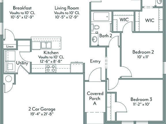 Charleston - Canvas Collection Floor Plan with Porch A Traditional