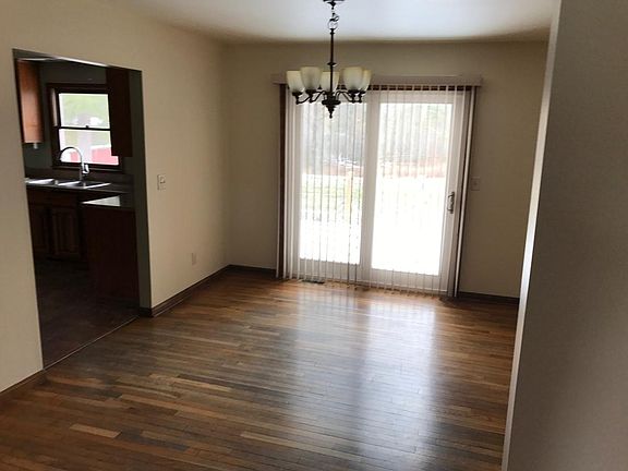 Dining room with entrance to deck.
