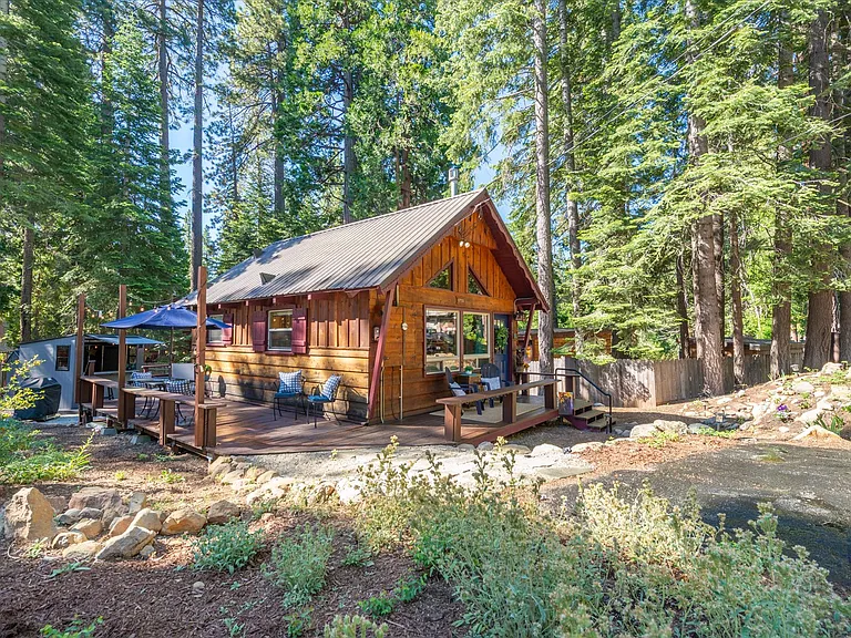 Front view of cabin