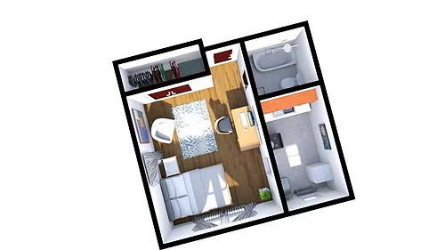 Floor plan Studio Sample