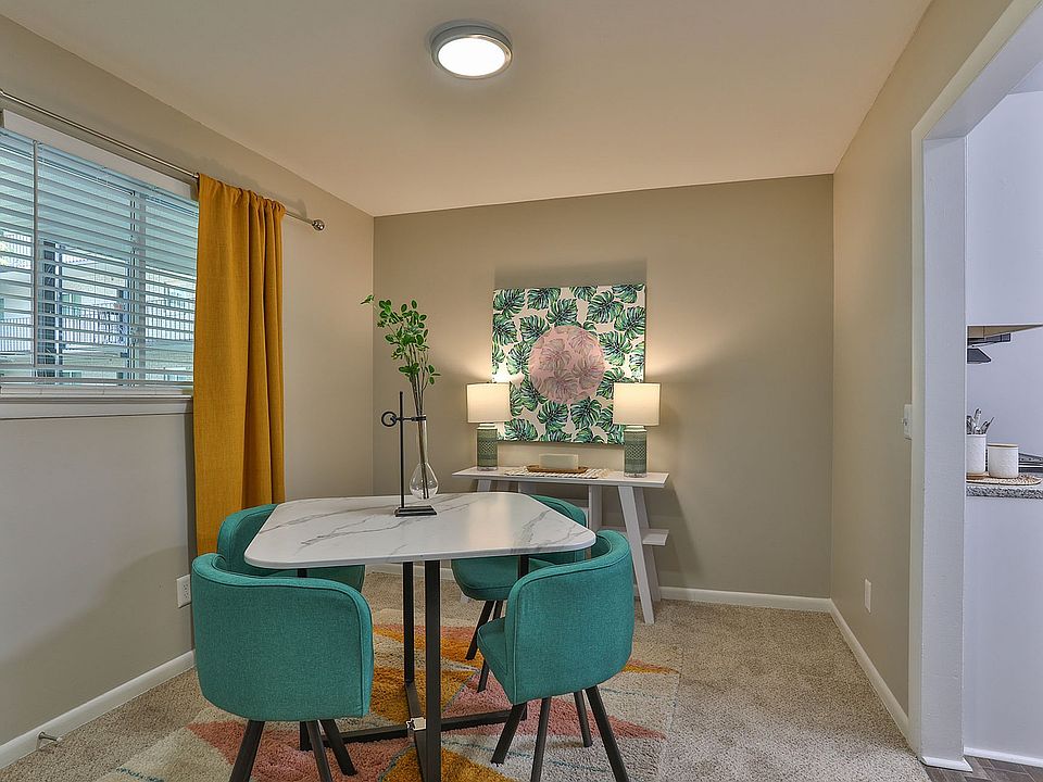 Dining area with overhead lighting