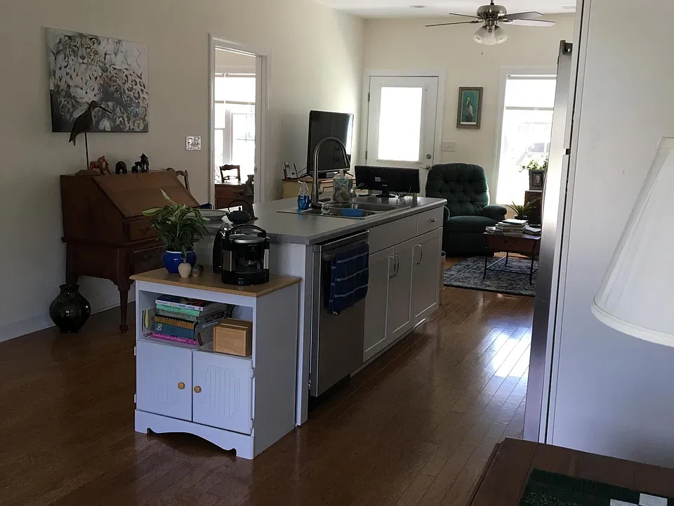 Kitchen & Living area from Dining Room