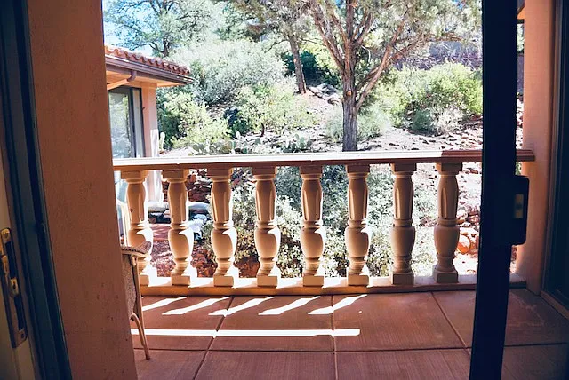 View south from rear patio
